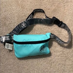 PINK fanny pack w/coozie